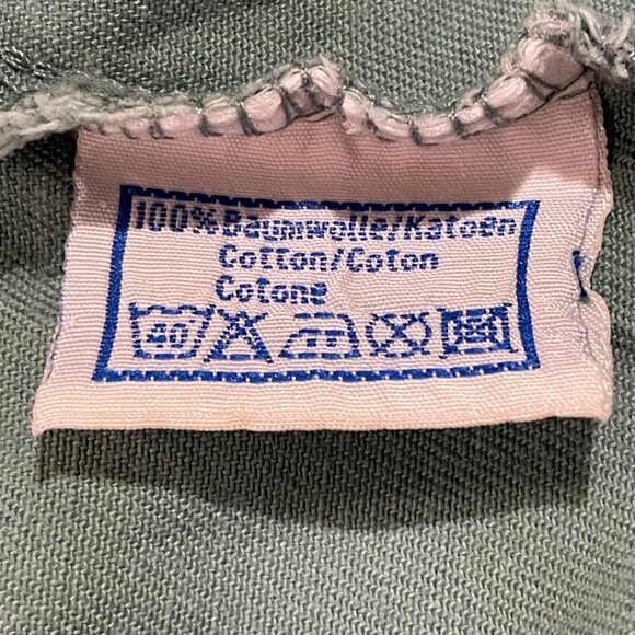 CATAMARAN Button Down Long Sleeve Embellished One of a Kind Shirt, Green - L/XL - Picture 8 of 11